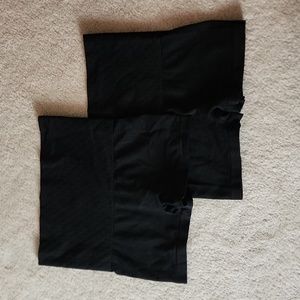 2 pack black shapewear shorts